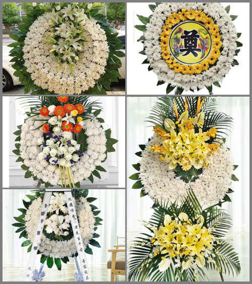 浙江省温州文成县巨屿镇潘岙村花圈速递